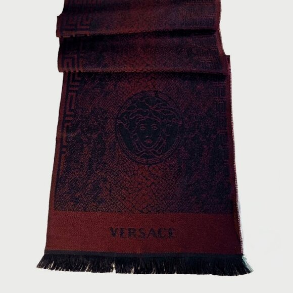 Versace Medusa Wool Scarf - Picture 1 of 9